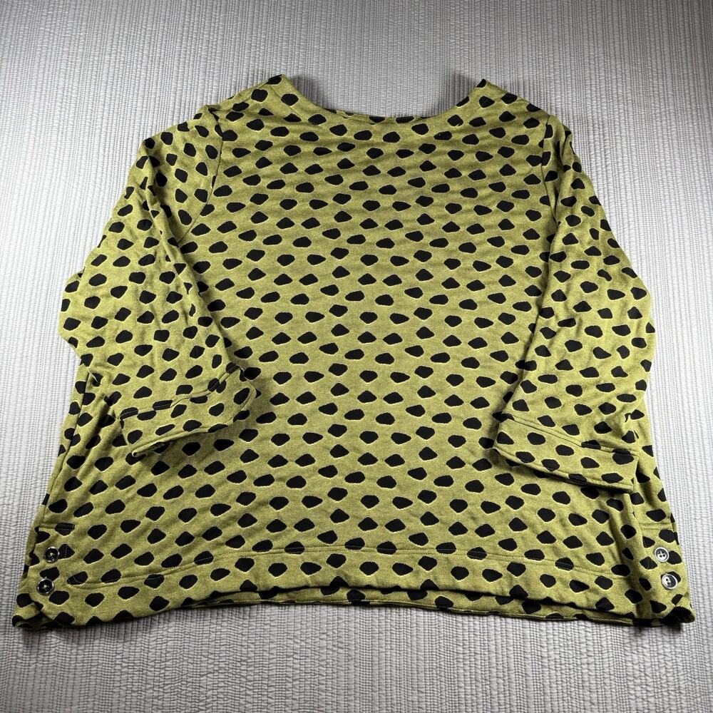 Ali Miles Tunic Top Women’s 3X 3/4 Sleeves Wearable Art Lagenlook Boho Chic